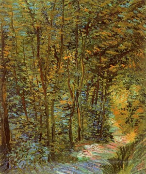  bosque Pintura - Camino en el bosque Vincent van Gogh
